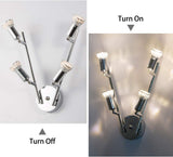 Modern 4-Light LED Track Lighting Kit — Chrome — Allure Home Collections