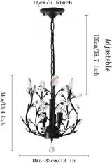 Vintage K9 Crystal Chandelier Lighting Fixture