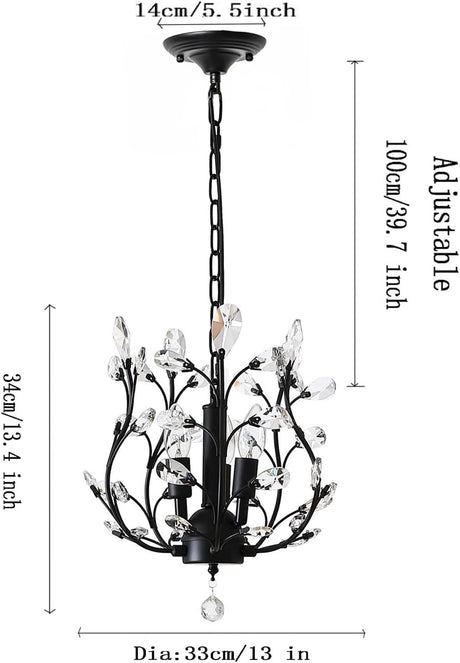 Vintage K9 Crystal Chandelier Lighting Fixture