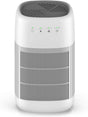 2 in 1 air purifier and dehumidifier with rounded cabinet, front view