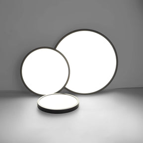 Levanto black 24W LED ceiling light in a modern kitchen