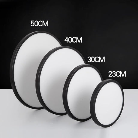 LED Ceiling Light Fixture 24W Natural Light 4500K — Black — Allure Home Collections