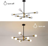 Adjustable height sputnik chandelier