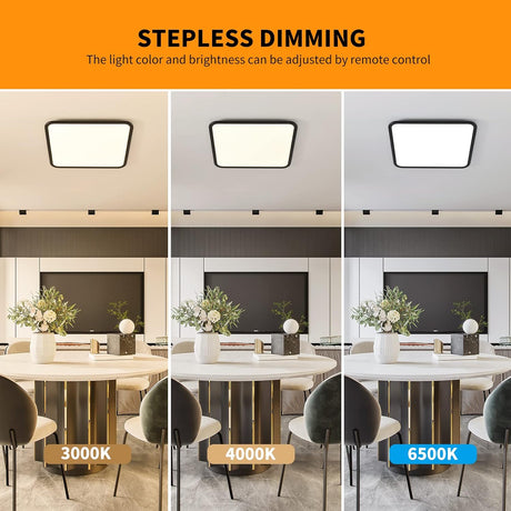 Dimmable LED Ceiling Light 40W Square Anti Blue Light