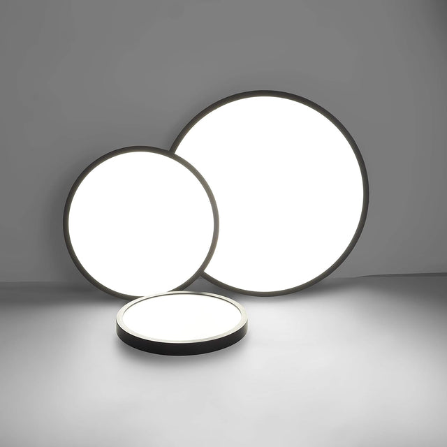 LED Ceiling Light Fixture 28W Natural Light 4500K — Black — Allure Home Collections