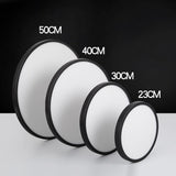 LED Ceiling Light Fixture 28W Natural Light 4500K — Black — Allure Home Collections