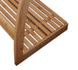 Bamboo and Metal 3-Tier Freestanding Towel Rack with Bottom Shelf — Bathroom and Laundry — Allure Home Collections