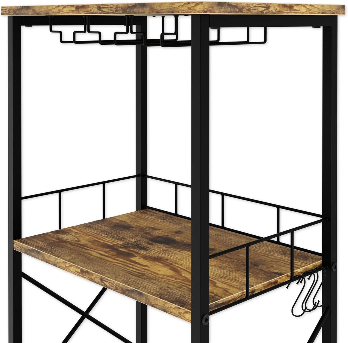 20 bottle metal and timber freestanding wine rack