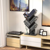 CARLA HOME 5-Tier Tree Bookshelf Storage Rack — Black — Allure Home Collections