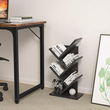CARLA HOME 5-Tier Tree Bookshelf Storage Rack — Black — Allure Home Collections