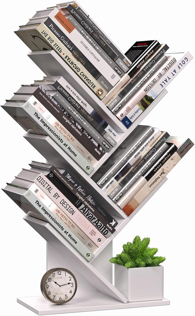 CARLA HOME 5-Tier Tree Bookshelf Storage Rack