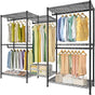 Heavy Duty Garment Rack Organizer with Shelves