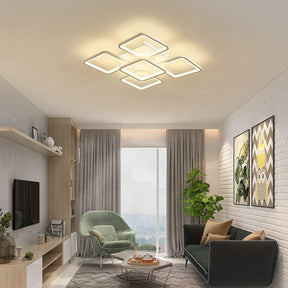 Monterosso 60cm LED ceiling light in a modern living room