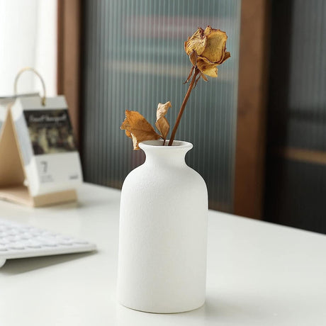 Modern white ceramic vase set of 3