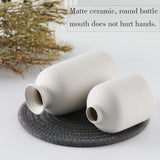 Citta della Pieve Ceramic Vase Set, White, 3pcs