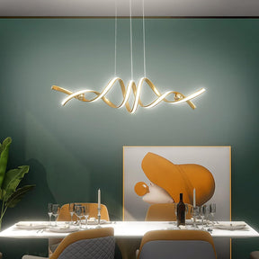 Modern gold LED pendant chandelier, 75 W
