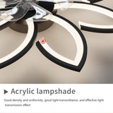 Modern Stylish Ceiling Light Fan with Remote