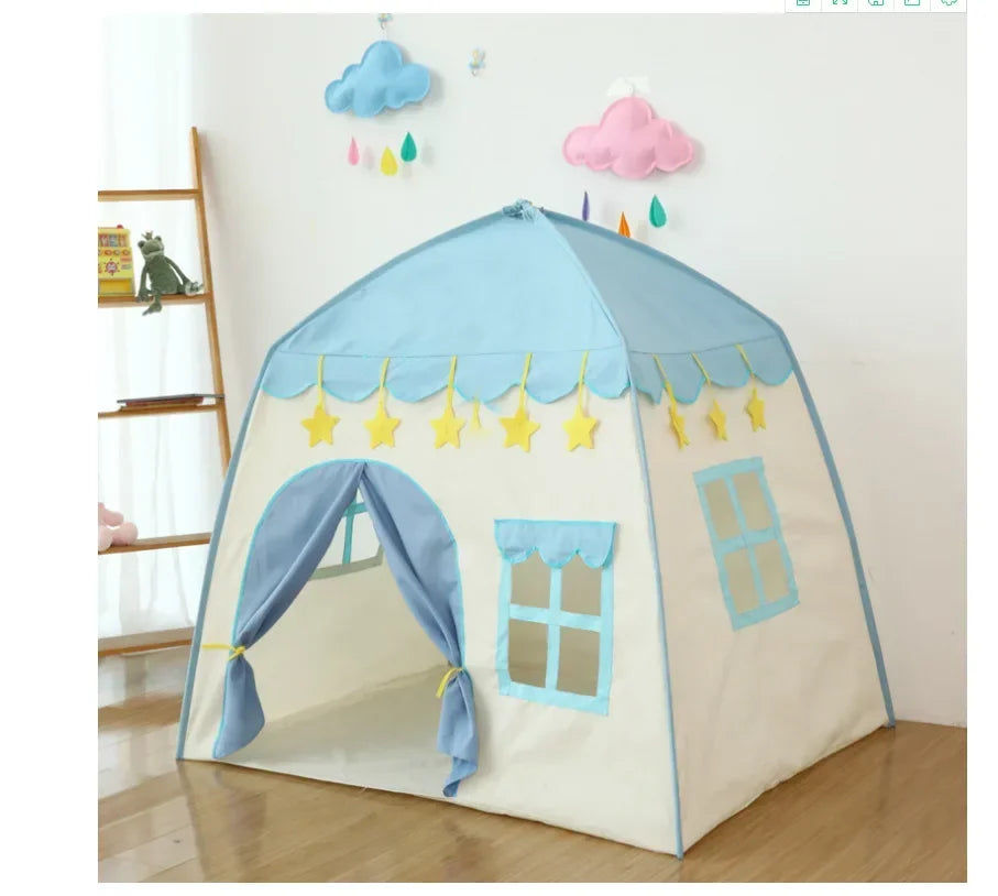 Torres Kids Castle Play Tent, Blue