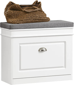 Woolsthorpe Tilt Out Shoe Cabinet, White