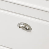 Tilt-Out Shoe Cabinet with Cushioned Top — White MDF, Hallway Storage — Allure Home Collections