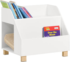 Boscastle white MDF kids storage bookcase with 3 compartments