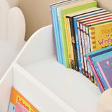 Kids Storage Bookcase — 3 Compartments, White — Allure Home Collections