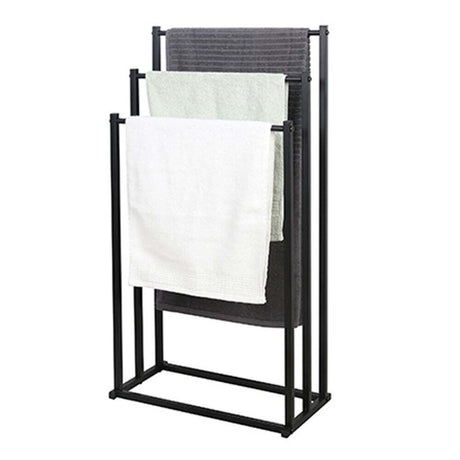 3-Tier Metal Towel Rack Freestanding Bathroom Organiser Rail — Allure Home Collections