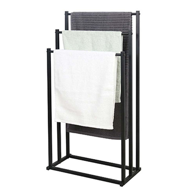 3-Tier Metal Towel Rack Freestanding Bathroom Organiser Rail — Allure Home Collections
