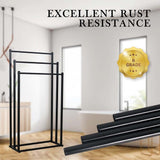 3-Tier Metal Towel Rack Freestanding Bathroom Organiser Rail — Allure Home Collections