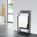 3-Tier Metal Towel Rack Freestanding Bathroom Organiser Rail — Allure Home Collections