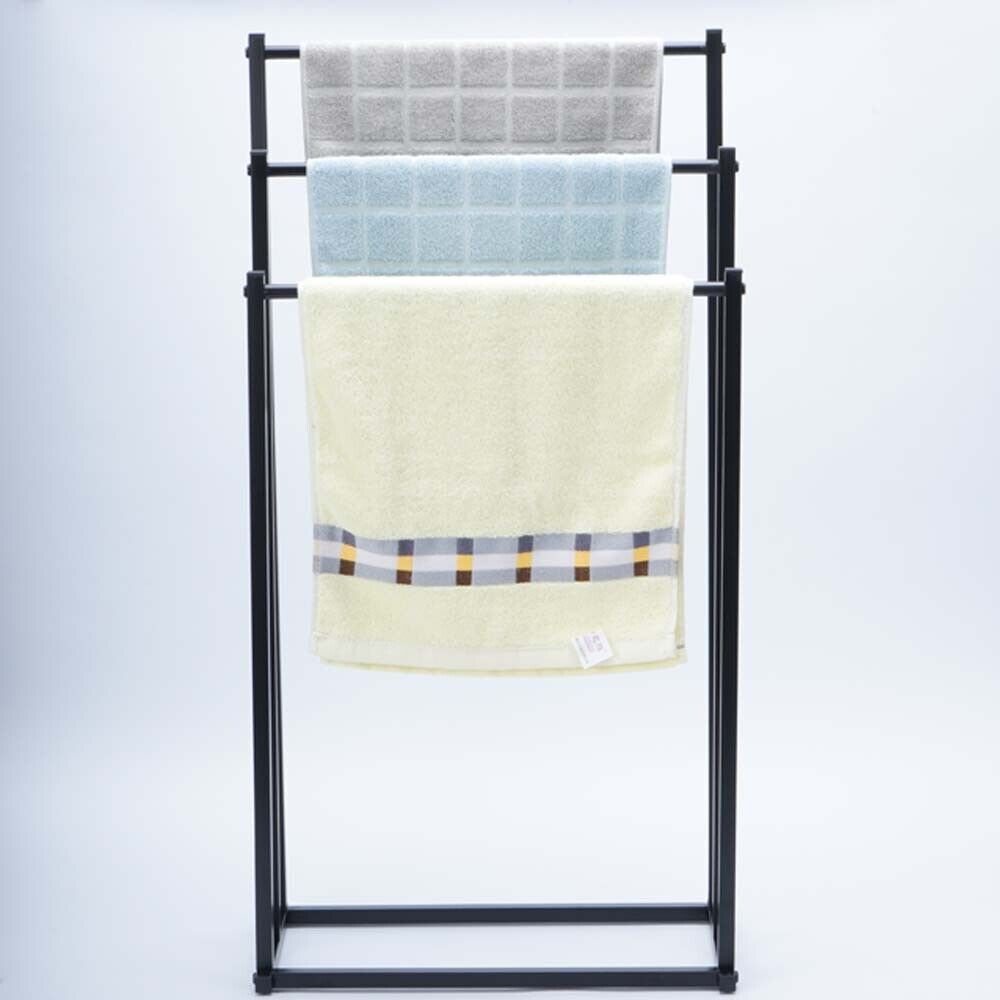 3-Tier Metal Towel Rack Freestanding Bathroom Organiser Rail — Allure Home Collections