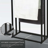3-Tier Metal Freestanding Towel Rack — Bathroom Rail Shelf and Dryer — Allure Home Collections