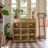 XXL 4-Tier Bamboo Shoe Rack Cabinet with Doors and Drawers — 16 to 18 Pairs — Allure Home Collections