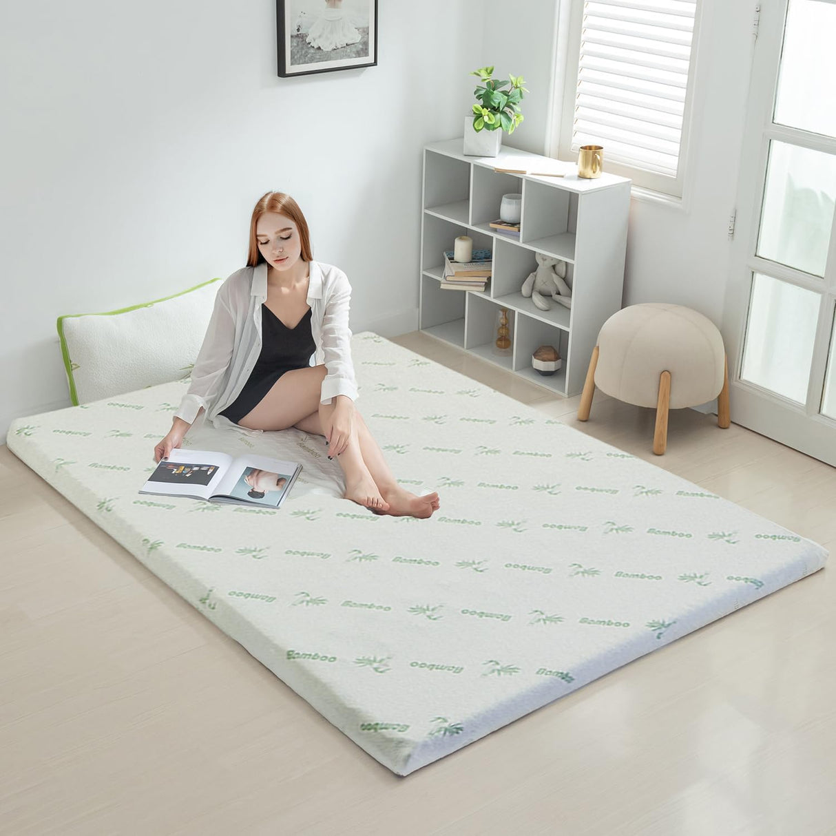 8cm 7-Zone Memory Foam Mattress Topper — King, Targeted Postural Support — Allure Home Collections