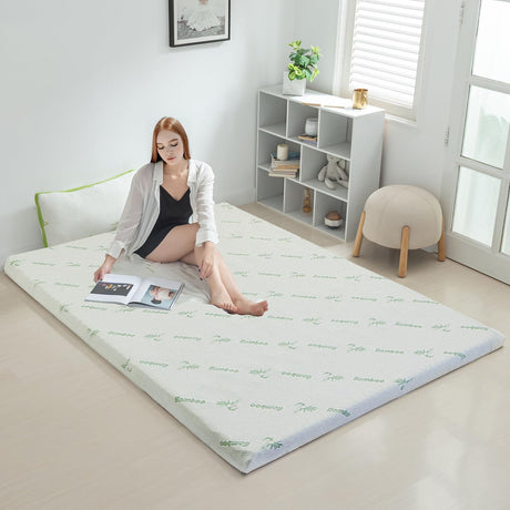 8cm 7-Zone Memory Foam Mattress Topper — King, Targeted Postural Support — Allure Home Collections