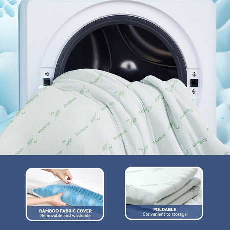 8cm 7-Zone Memory Foam Mattress Topper — King, Targeted Postural Support — Allure Home Collections