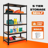 Heavy duty steel warehouse shelving rack 75 x 30 x 152 cm