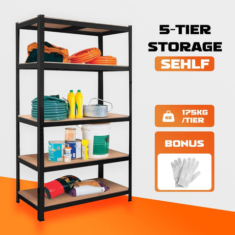 Heavy duty steel warehouse shelving rack 75 x 30 x 152 cm