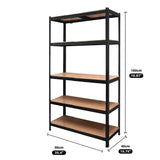 Lochaber Boltless Warehouse Shelving Rack, 5 Tier, 180cm High