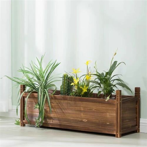 Medium Pine Wood Raised Garden Planter Box — 60 x 30 x 33cm — Allure Home Collections