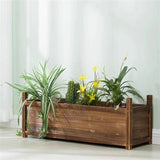 Medium Pine Wood Raised Garden Planter Box — 60 x 30 x 33cm — Allure Home Collections