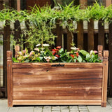 Medium Pine Wood Raised Garden Planter Box — 60 x 30 x 33cm — Allure Home Collections