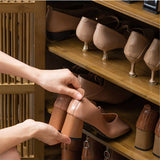 Stylish XL 4-Tier Wooden Shoe Rack Organizer