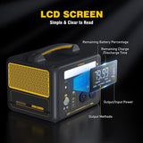 Portable Power Station, 600W with 110W Solar Panel, view 8