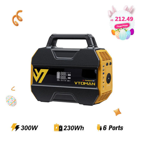 Portable Power Station, 600W Solar Camping