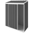 Narrow slider garden shed 1.5 x 0.78 m in slate grey with sliding door