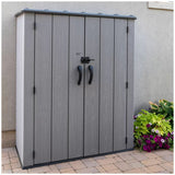Vertical storage shed dimensions diagram