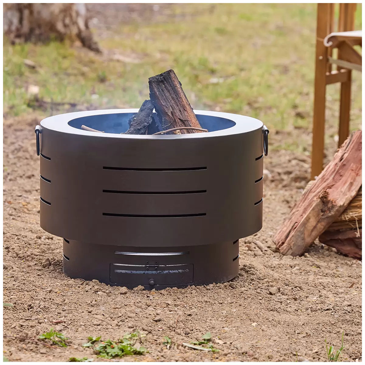Howard Springs Low Smoke Fire Pit, 45cm Steel