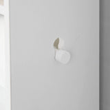 Freestanding MDF toilet paper cabinet with brush holder and storage shelves