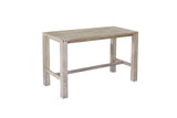 Second Valley Acacia Wood Outdoor Bar Table, White